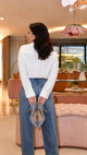 Scarpin Simaria Tecido Jeans