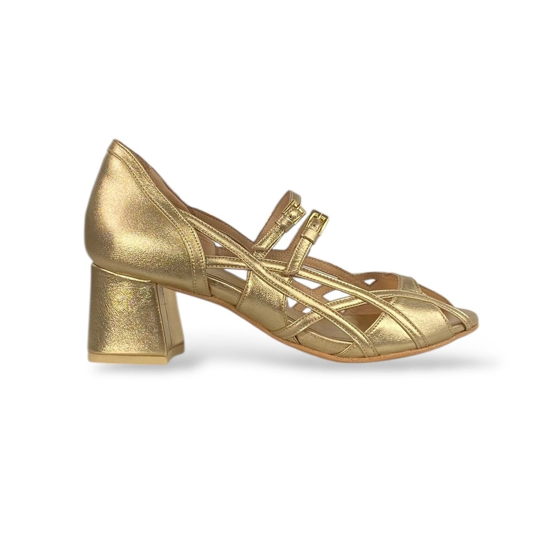 Peep toe Grazia Champagne