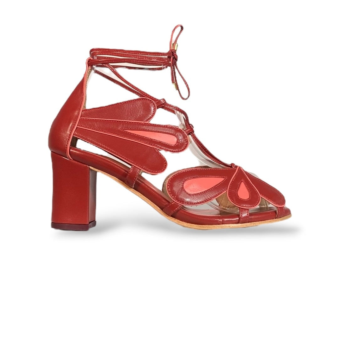 Sandália Magnólia Vinho com rosa