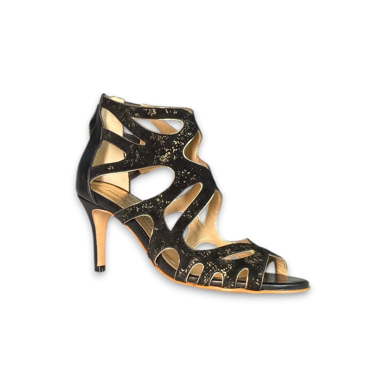Sandália Iris Preto com Ouro