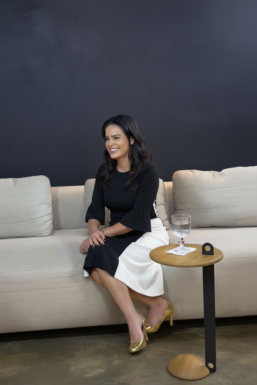 Scarpin Milena Ouro Craquelado