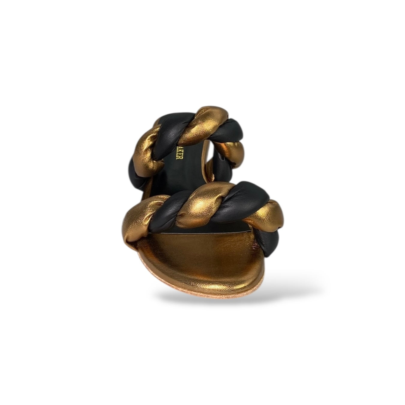 Flat Margot Preto com Ouro