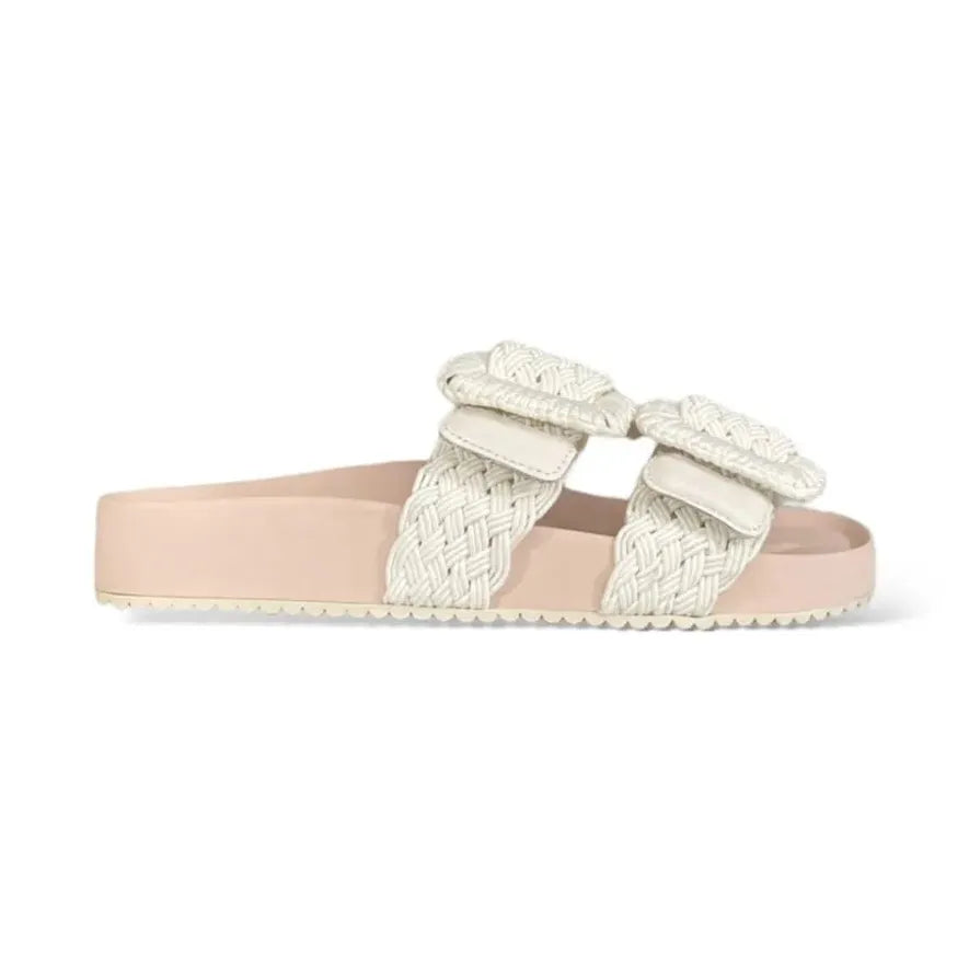 Flat Sol Branco com Pêssego