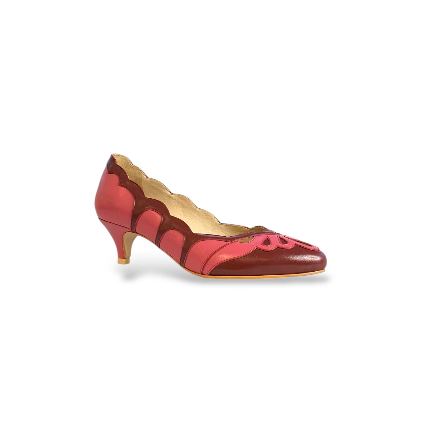Scarpin Caliandra Vinho com Magnólia