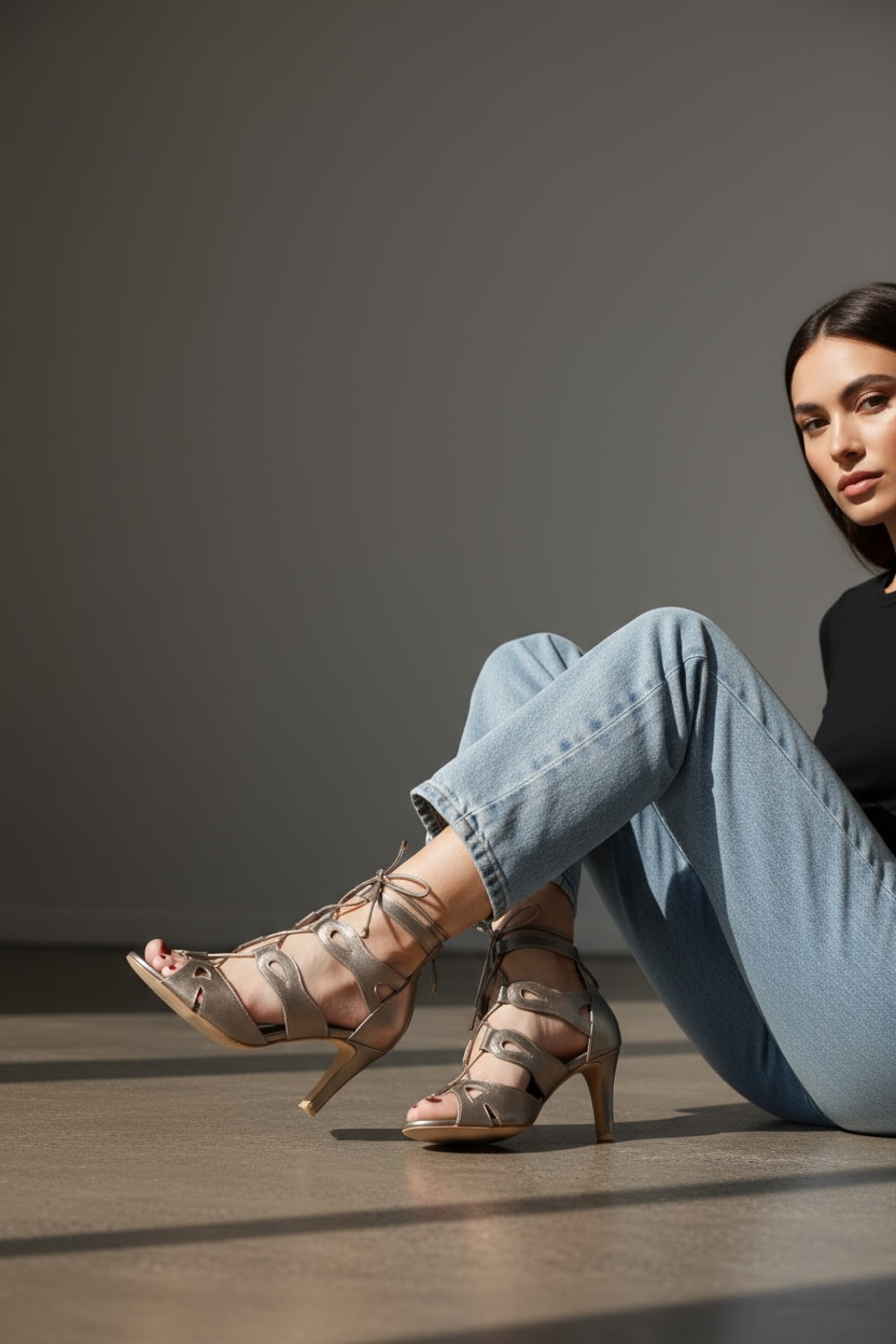 Sandália Agatha Prata Velho