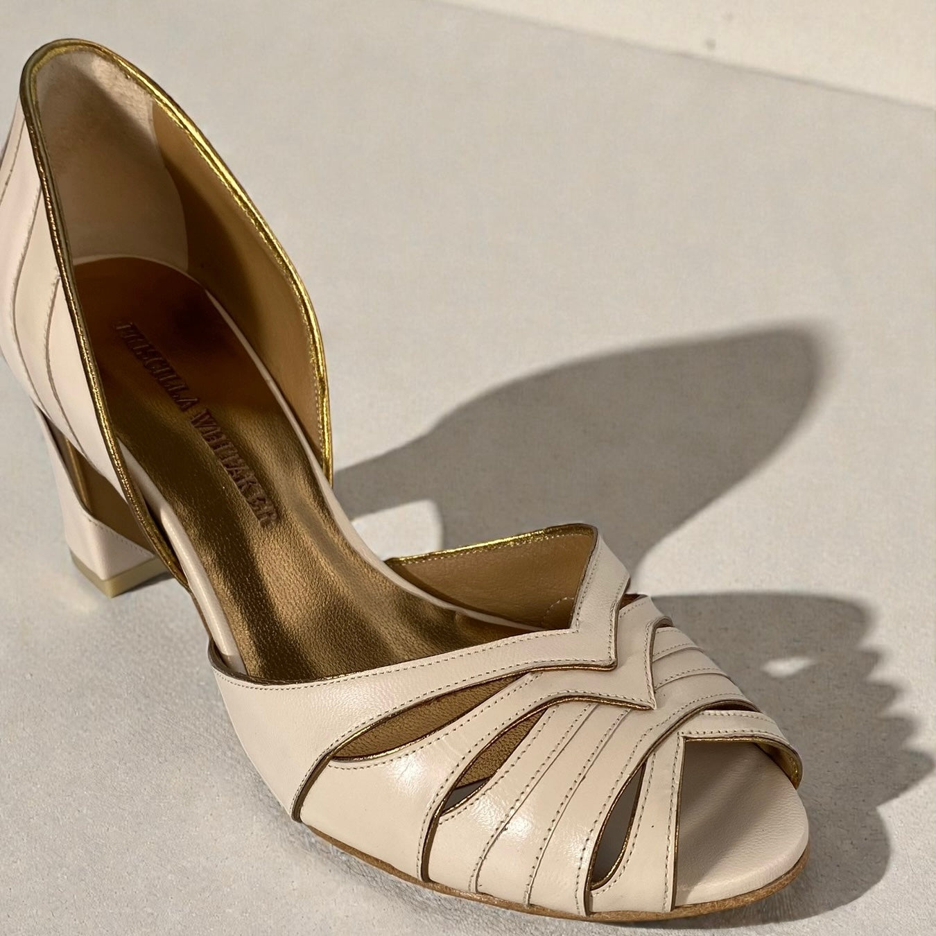 Peep Toe Theodora Pêssego