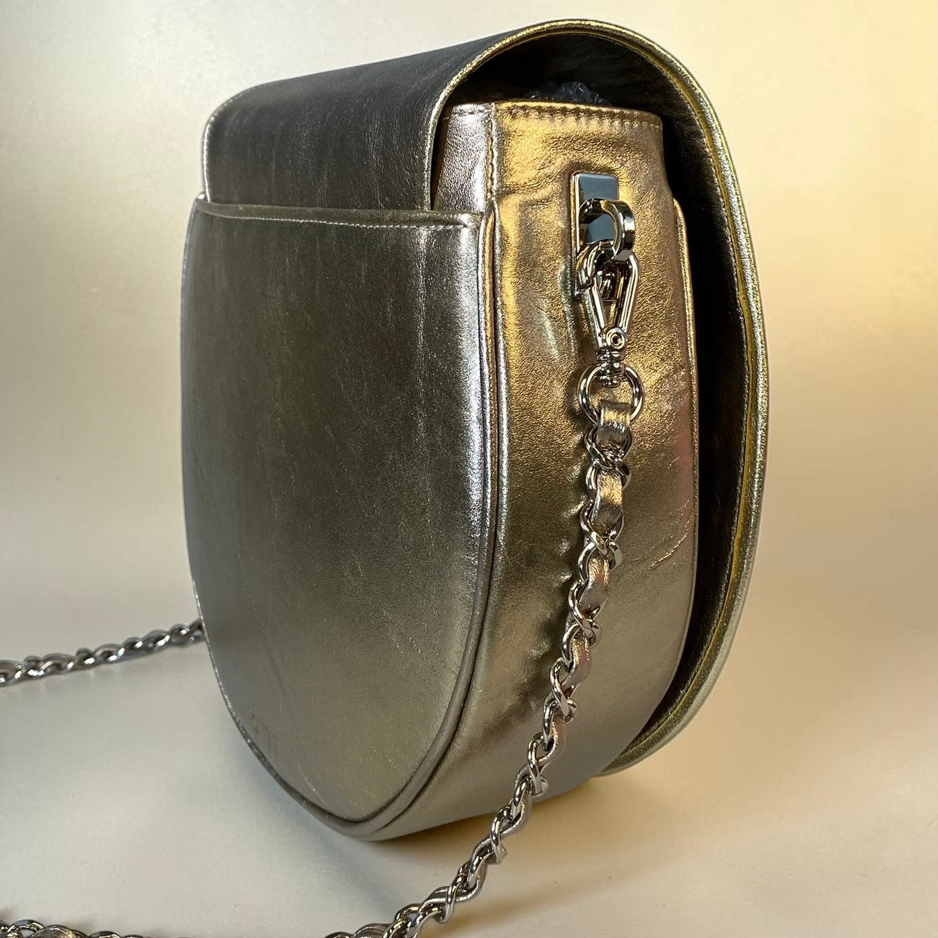 Bolsa Pétalas Prata Velho