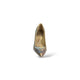 Scarpin Wave Prata velho com Champagne