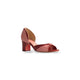 Peep toe Sereno Vinho com rosa
