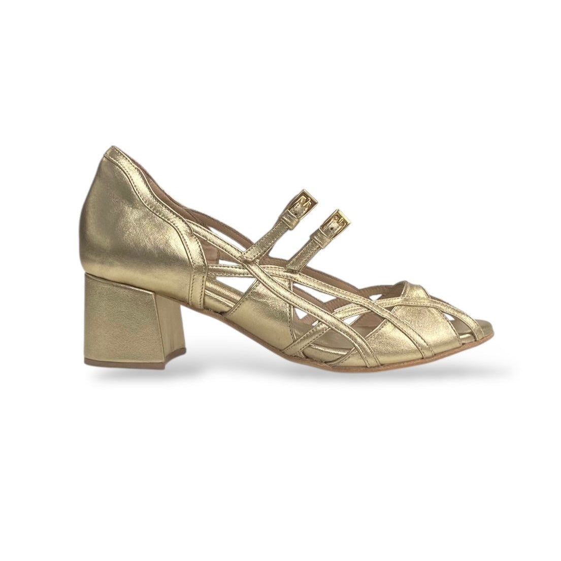 Peep toe Grazia Champagne