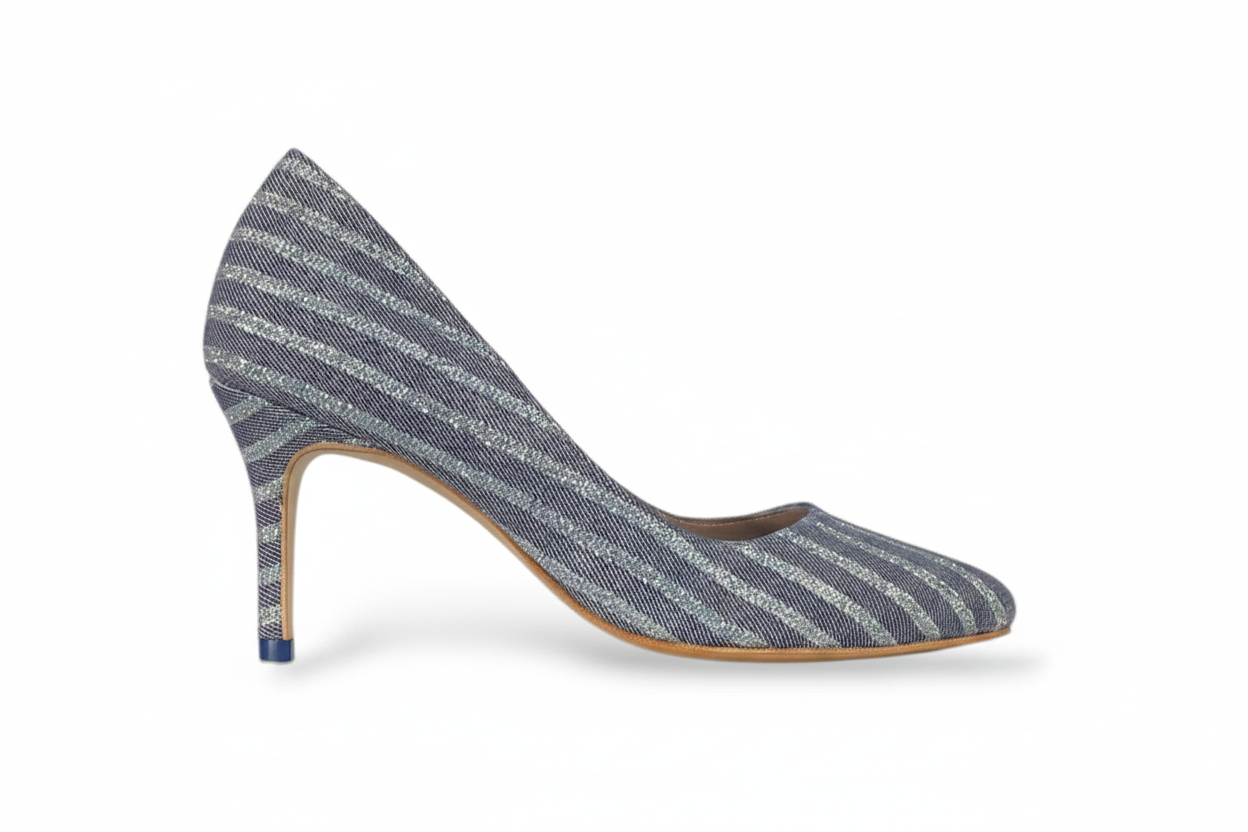 Scarpin Simaria Tecido Jeans