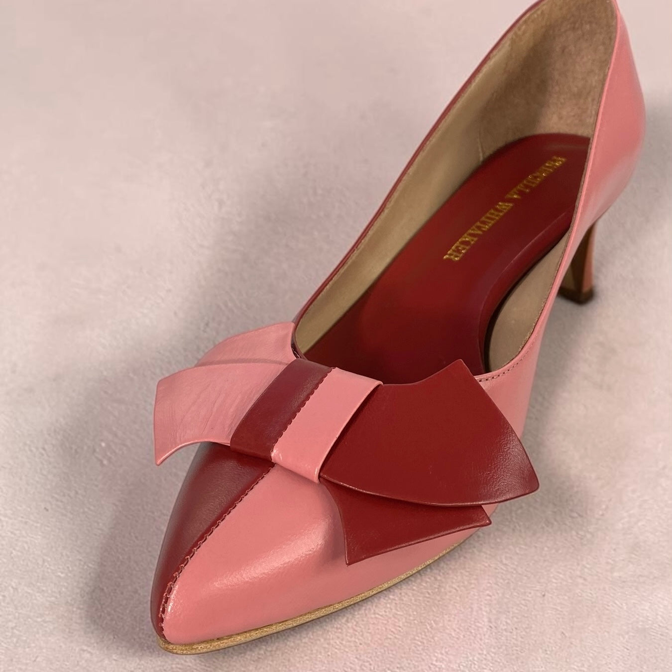 Scarpin Manuella Rosa e Vermelho