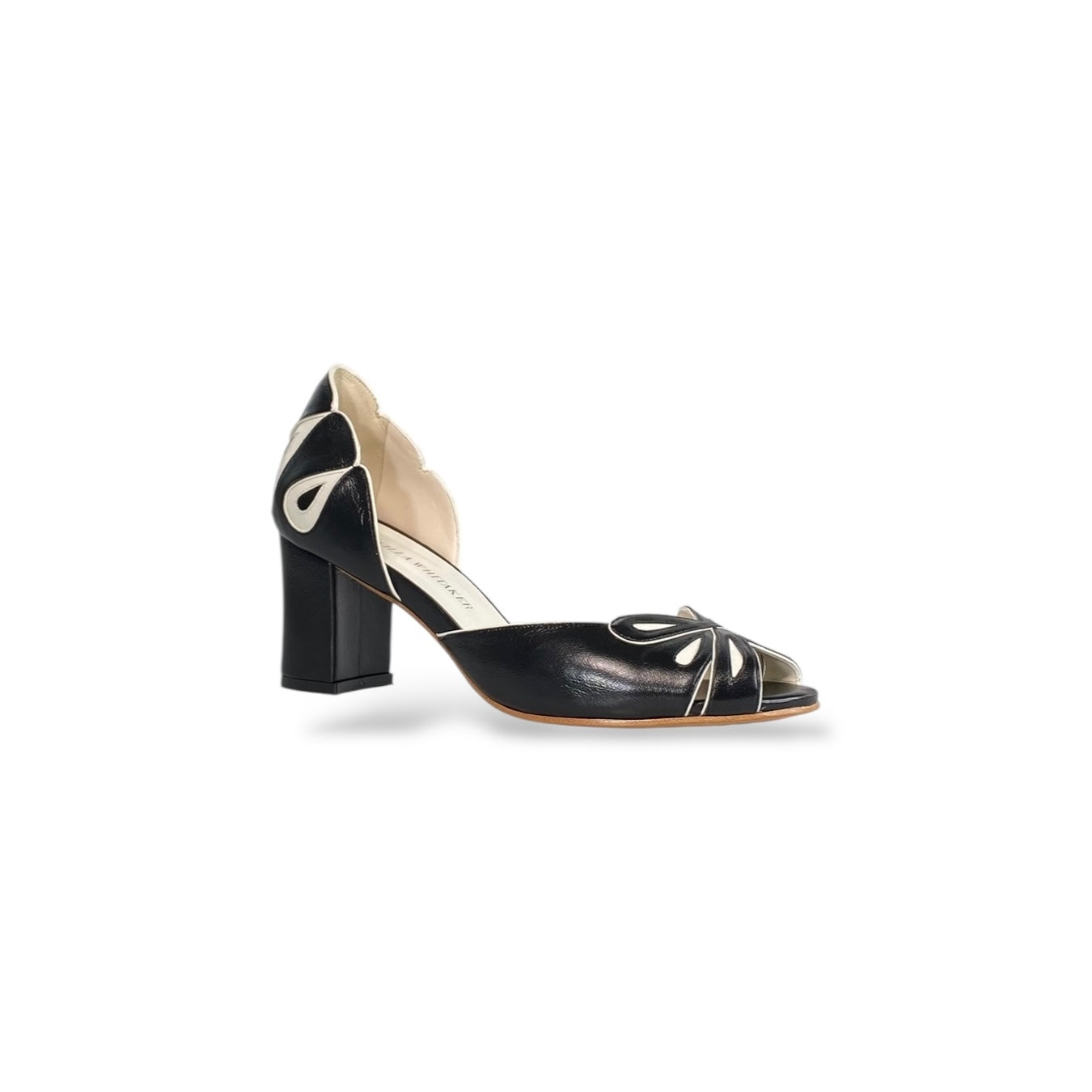 Peep toe Orquídea Preto