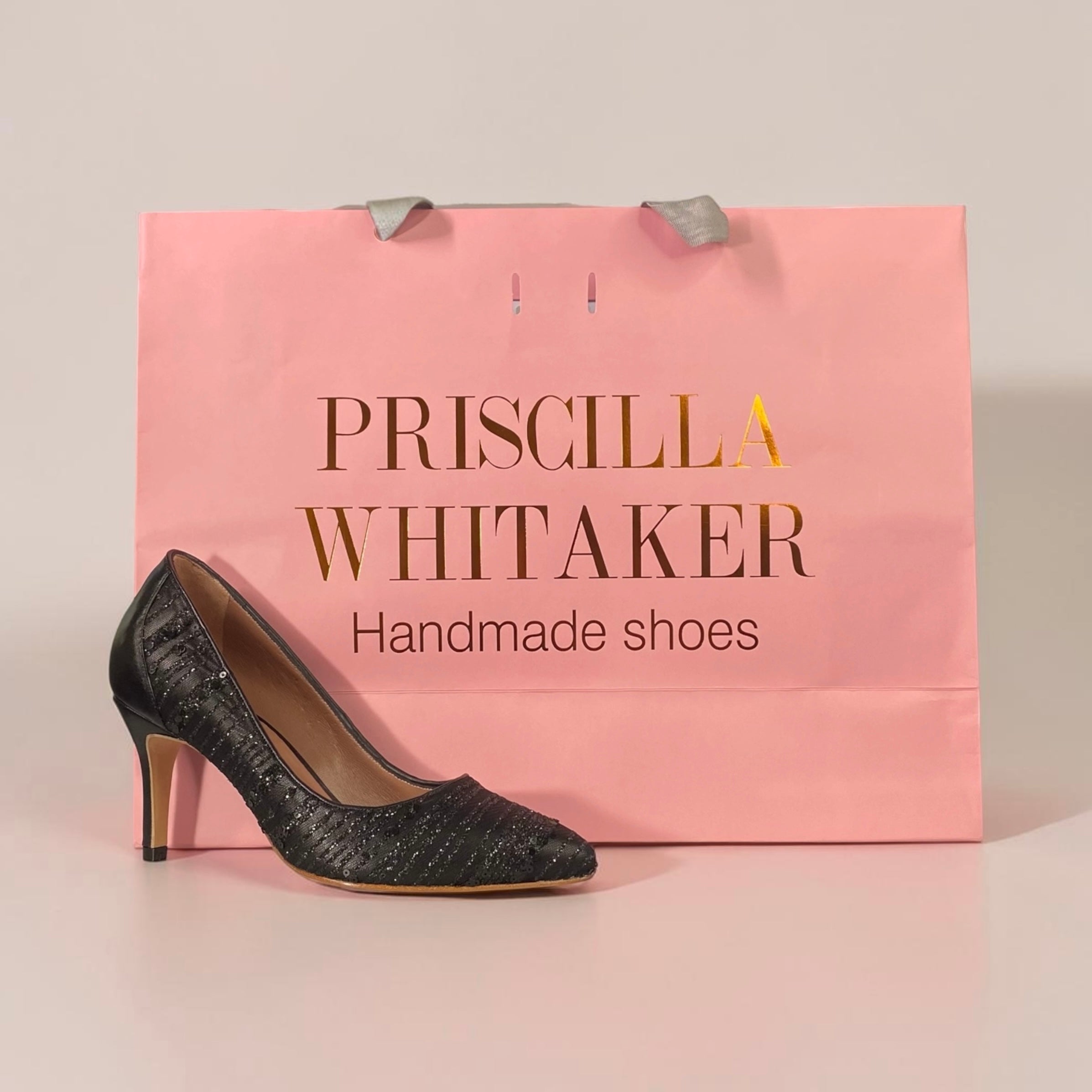 Scarpin Simaria Preto Brilhante