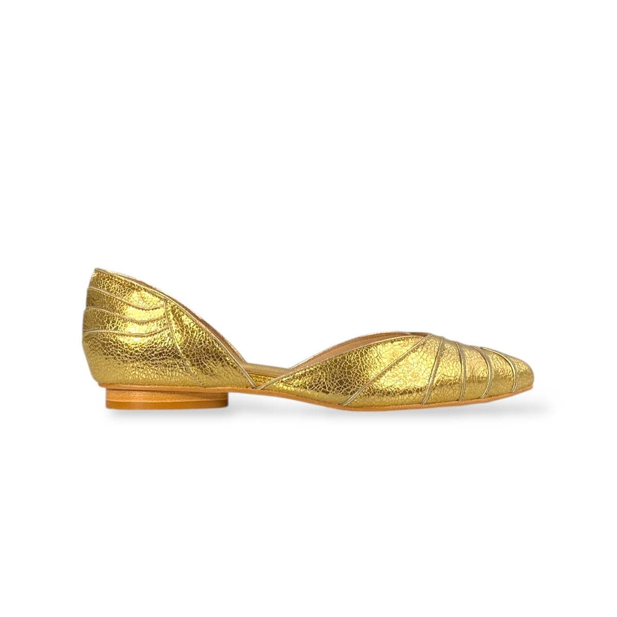 Sapatilha Milena Ouro Craquelado