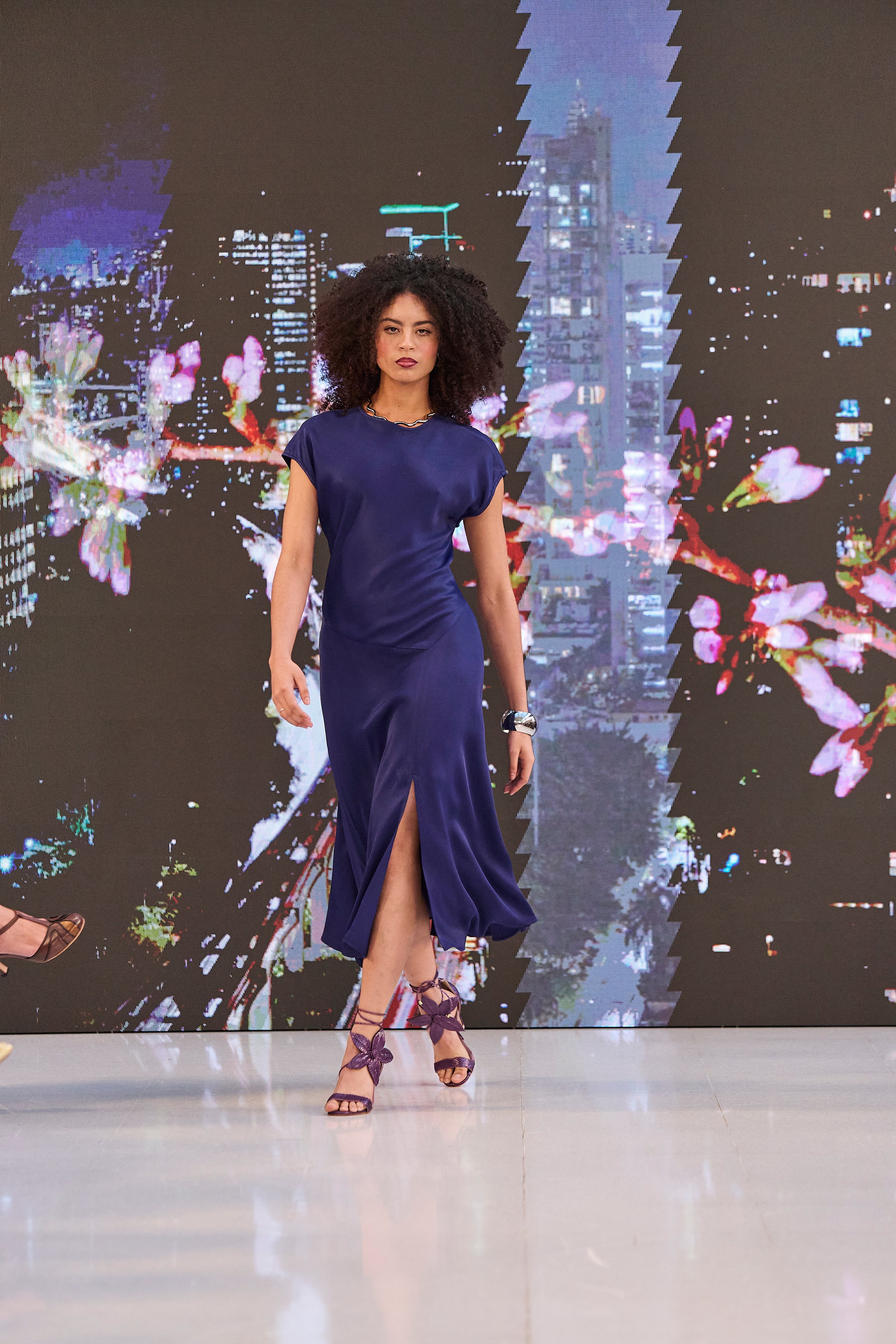 Sandália Flora Arraia Roxo