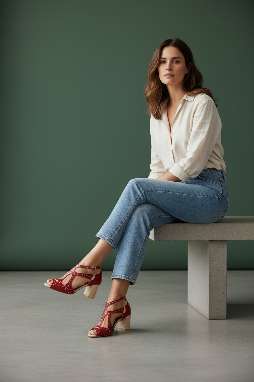 Sandália Samira  Vinho