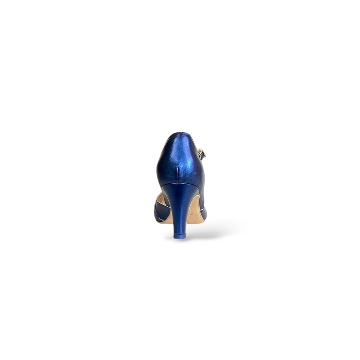 Scarpin Vítra Azul Metalizado