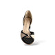 Peep toe Sereno Preto com Pêssego