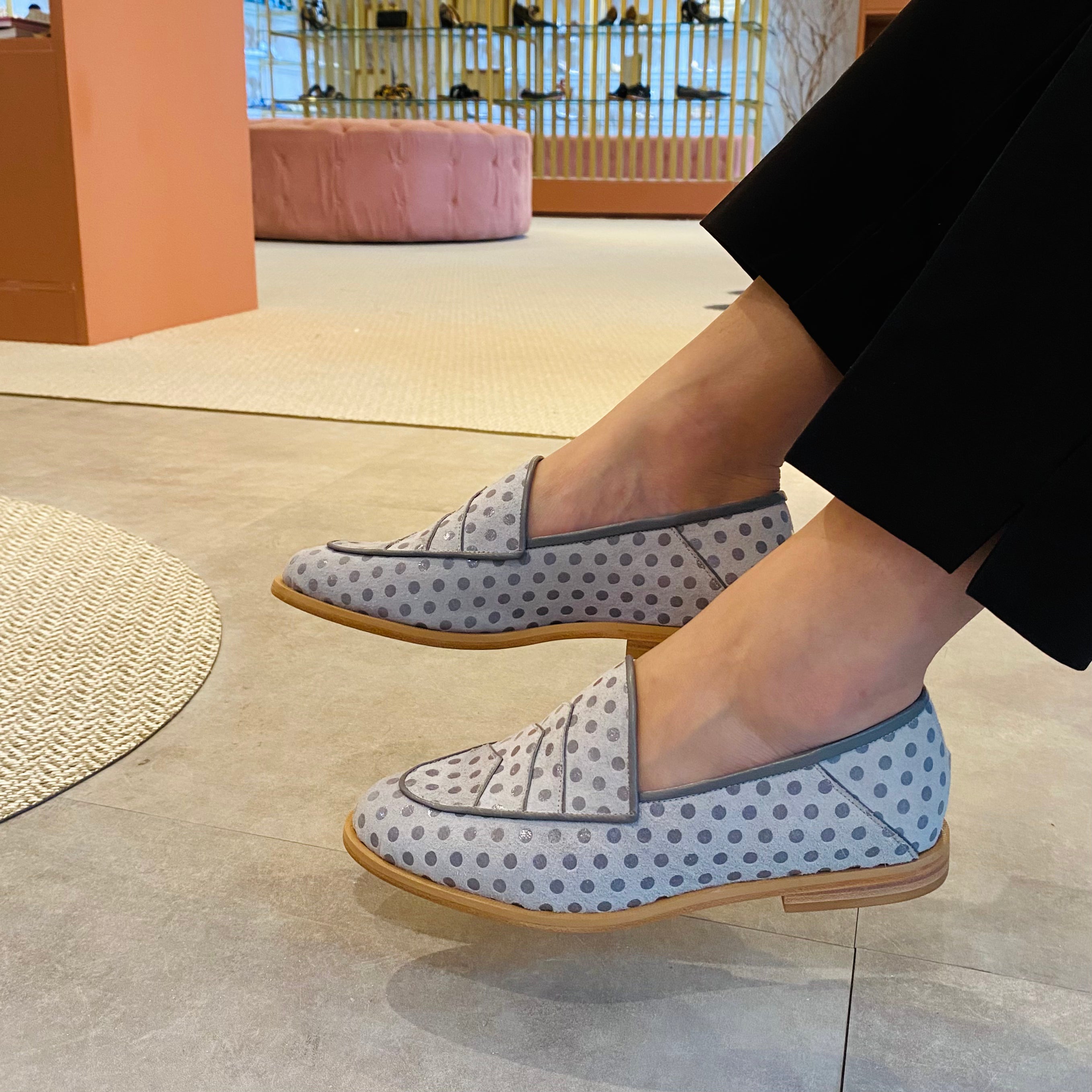 Mocassim Thayane Cinza