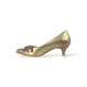 Scarpin Manuella Prata Velho e Champagne