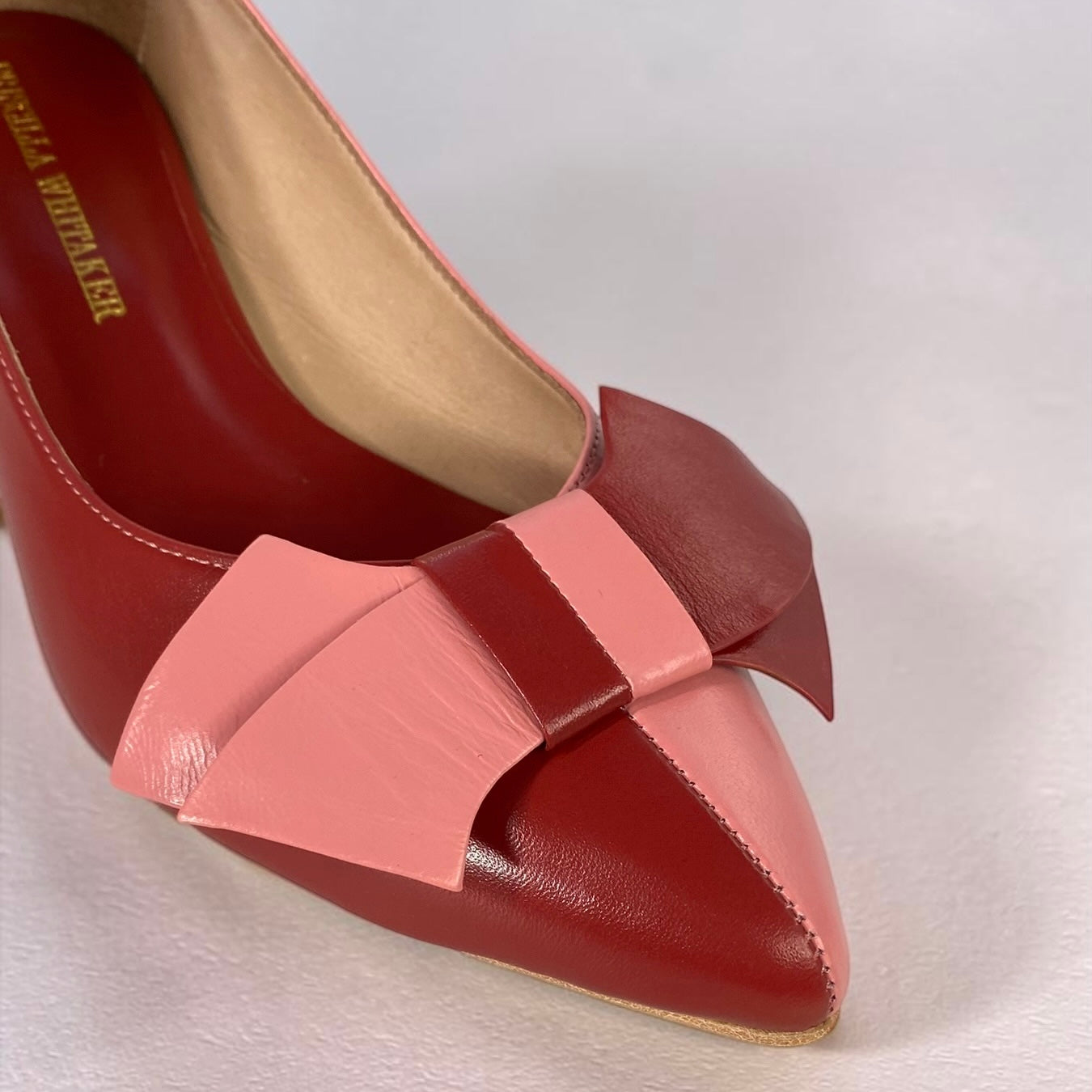 Scarpin Manuella Rosa e Vermelho