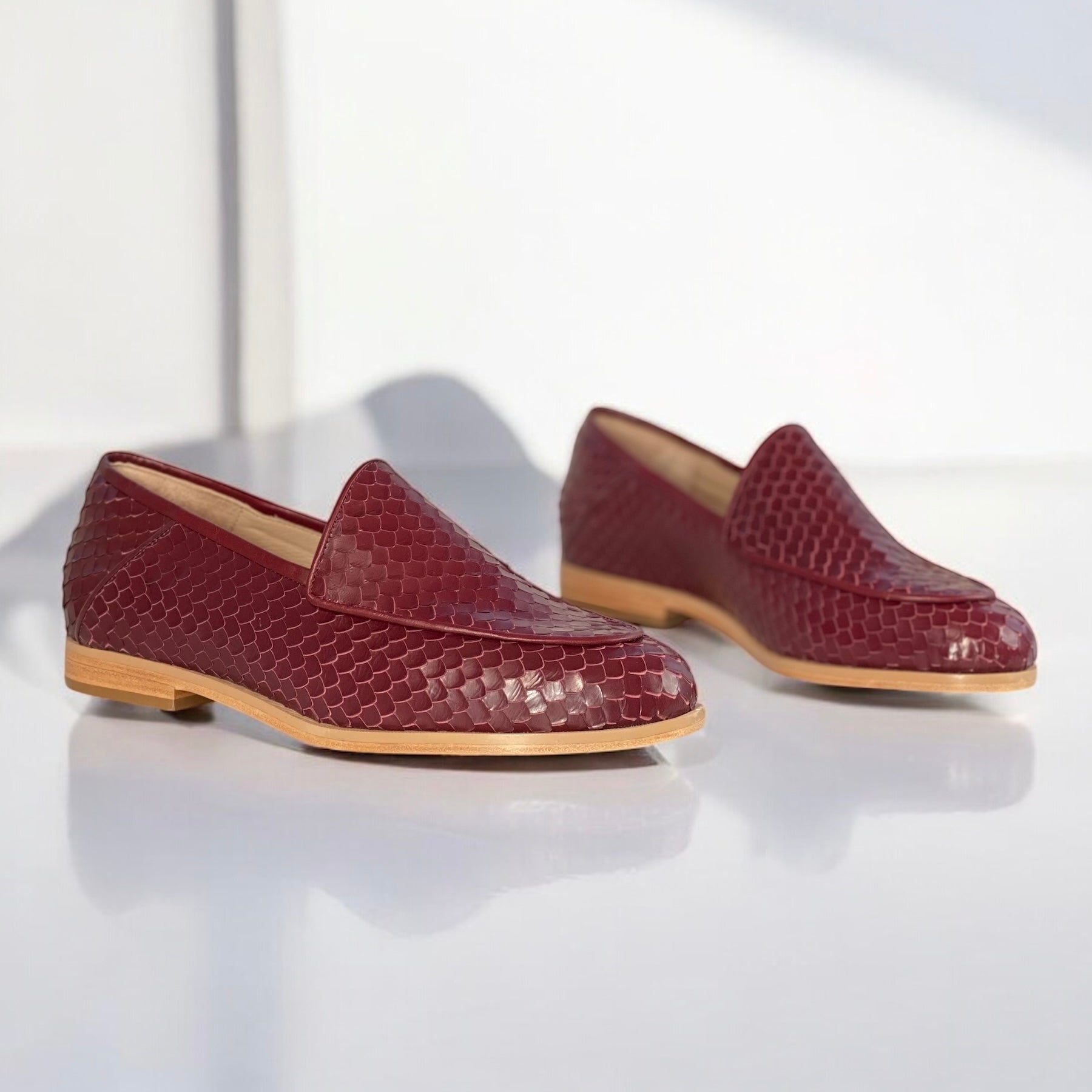 Mocassim Carolina Vinho escama