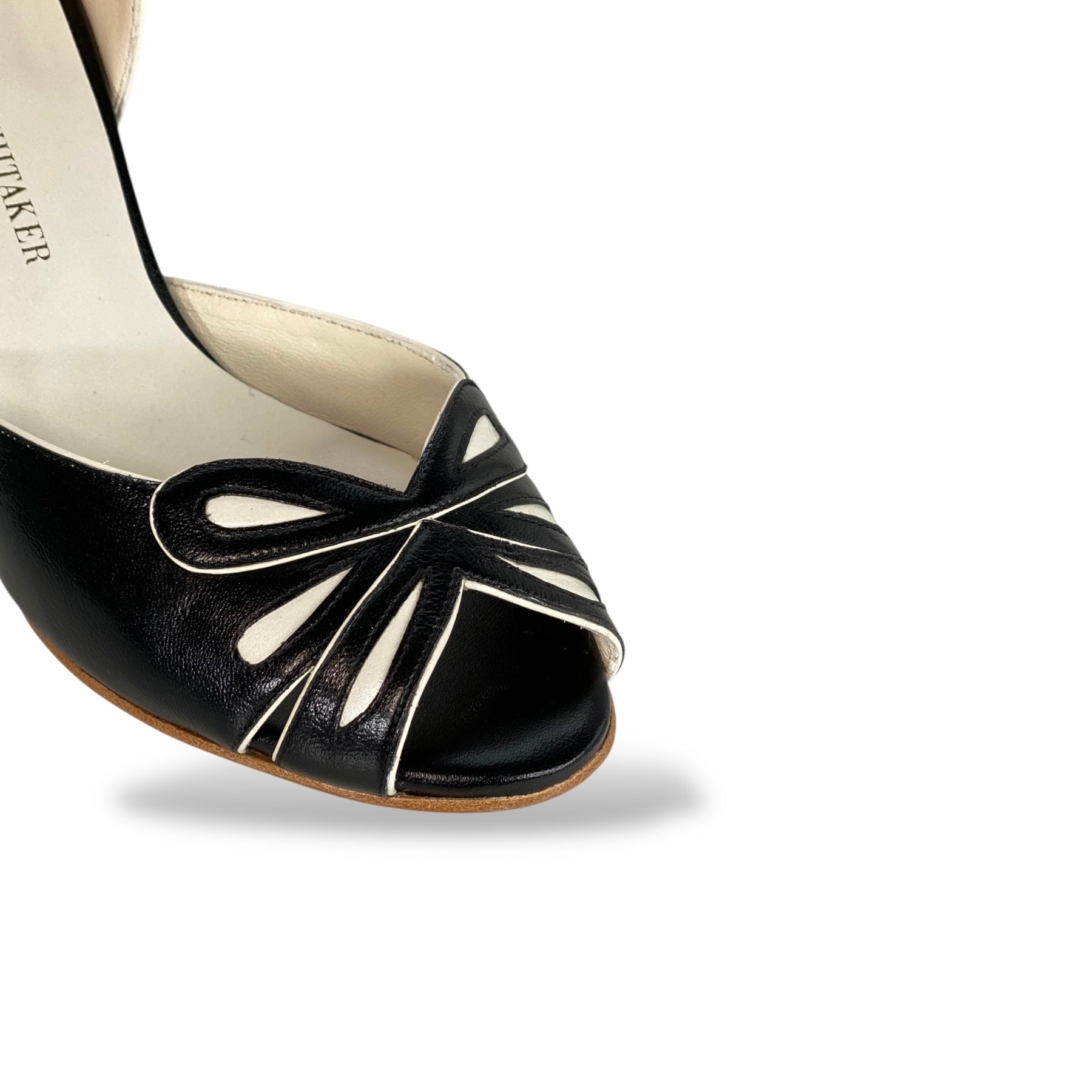 Peep toe Orquídea Preto