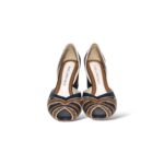 Peep Toe Theodora Marinho com Caramelo