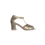 Peep Toe Ana Luiza Prata velho com Champagne