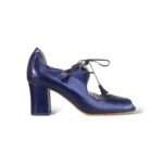 Peep toe Karla Azul Marinho Metalizado