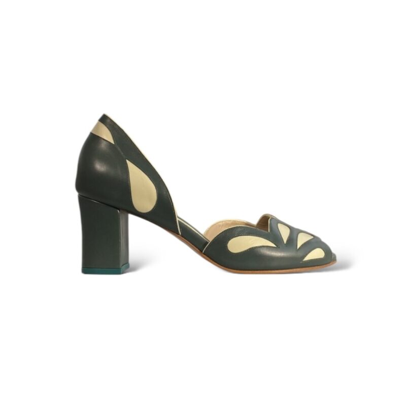 Peep Toe Julieta Verde Musgo