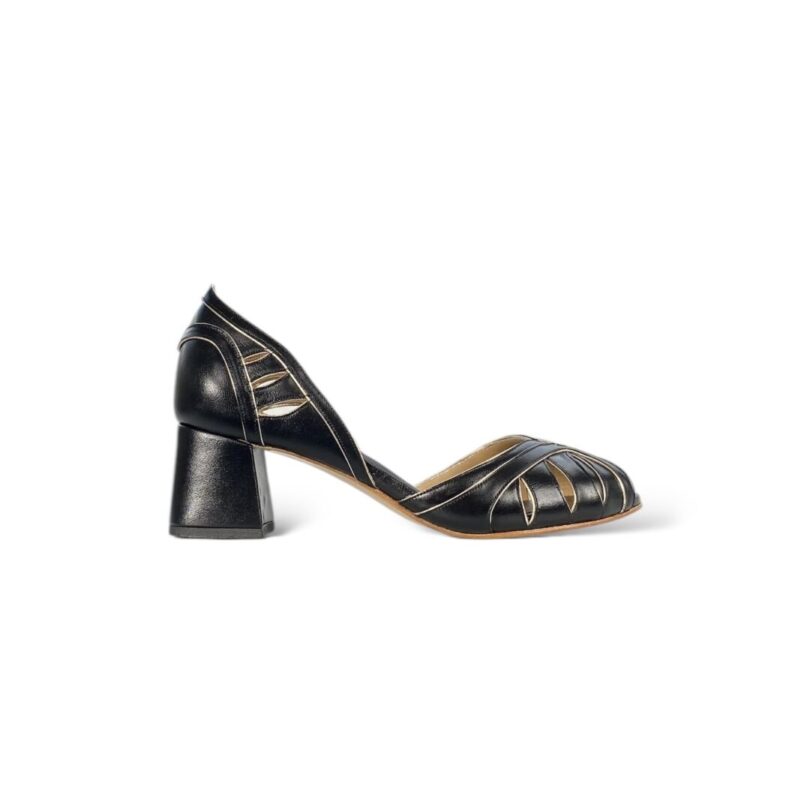 Peep Toe Helo Preto